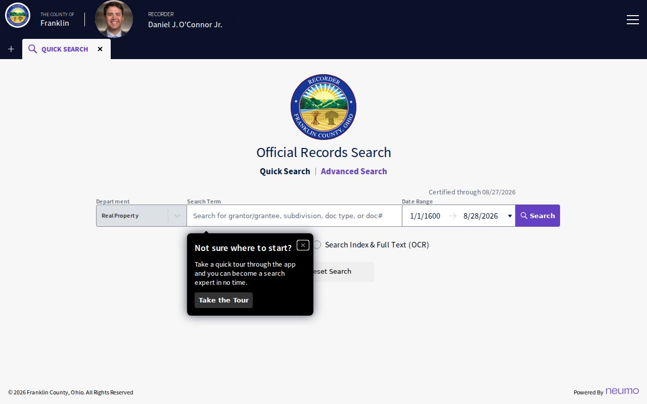 Whitehall residents directory Franklin County Recorder Cloud Search